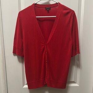 Talbots Red Cardigan Sweater - Large